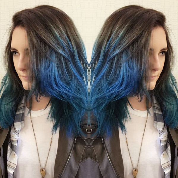 Dip dye на волосах Dip dye на волосах