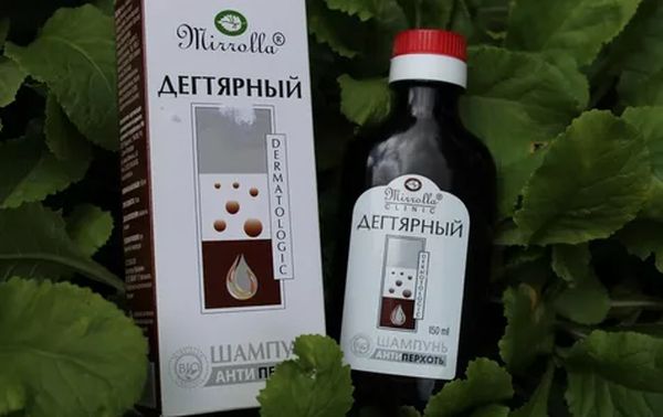 Дегтярный шампунь марки Мирролла